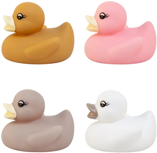 Bath duck 4 pcs assorted in box