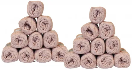 Mayflower Cotton 8/4 Yarn Pack Unicolor 1489 Dusty Pink - 20 pcs - Mayflower Cotton 8/4 Yarn Pack Unicolor 1489 Dusty Pink - 20 pcs