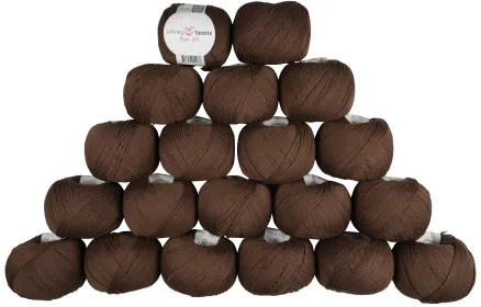Infinity Hearts Rose 8/4 Yarn Pack Unicolour 219 Brown - 20 pcs - Infinity Hearts Rose 8/4 Yarn Pack Unicolour 219 Brown - 20 pcs