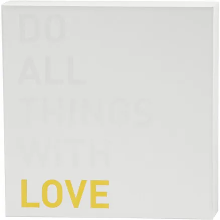 Canvas with gold print for watercolour, white, H: 25.4 cm, depth 2.54 cm, 1 pc