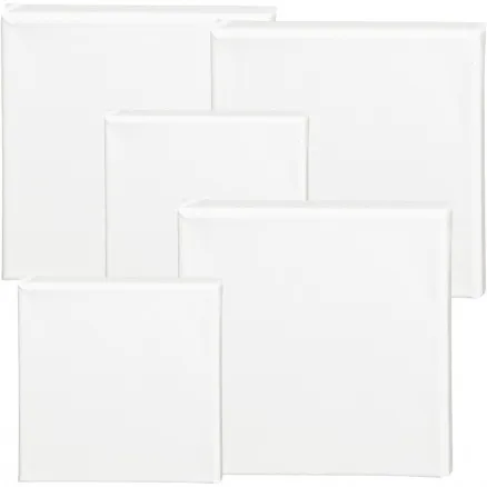 ArtistLine Canvas, white, size 15x15+20x20 cm, D: 1.6 cm, 360 g, 40 pcs