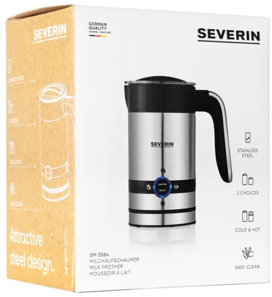 SEVERIN SM3584 - matte black/brushed stainless steel