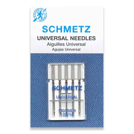 Schmetz Sewing Machine Needles Universal 130/705H Size 100 - 5 pcs.
